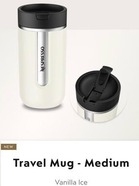 NWT. Nespresso Travel Mug - Vanilla Ice 13 oz